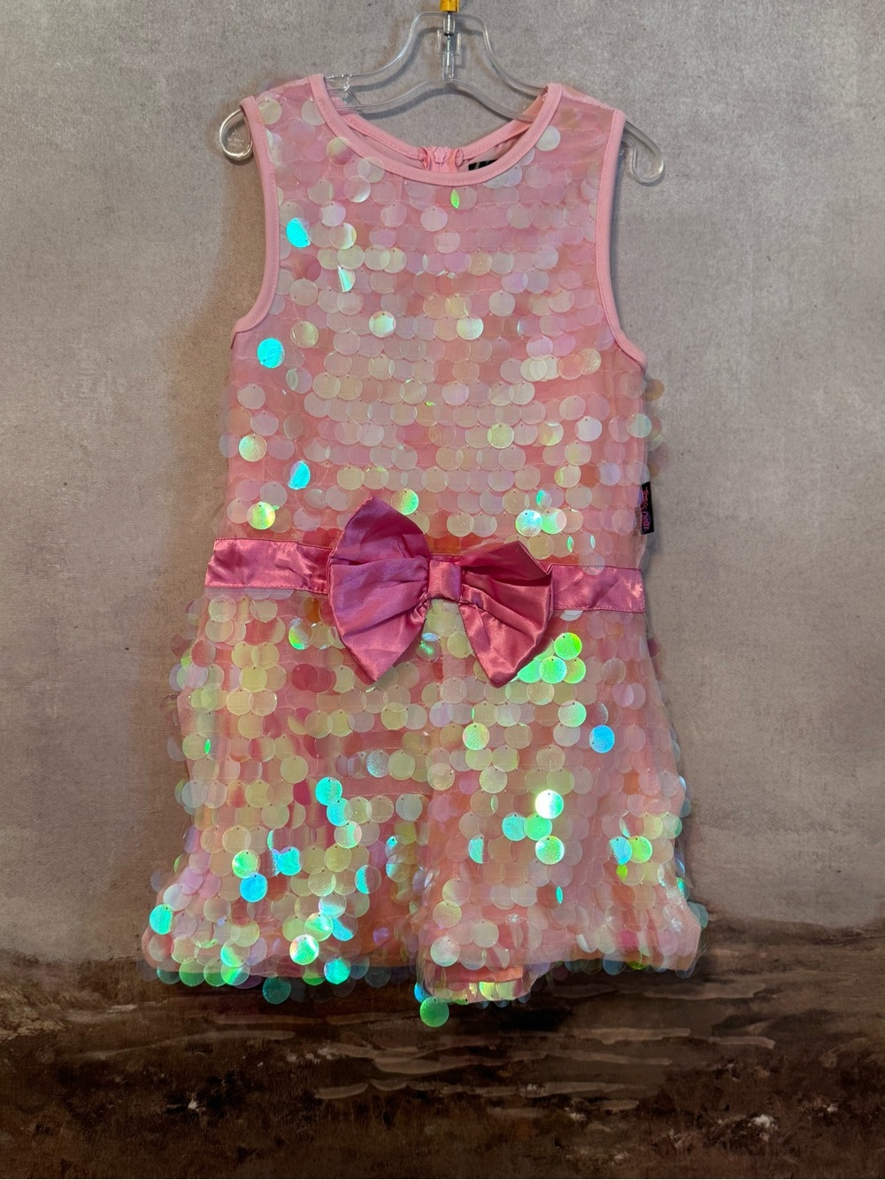 GIRLS Jojo Siwa Pink Sequin Romper Nickelodeon / 6/6X